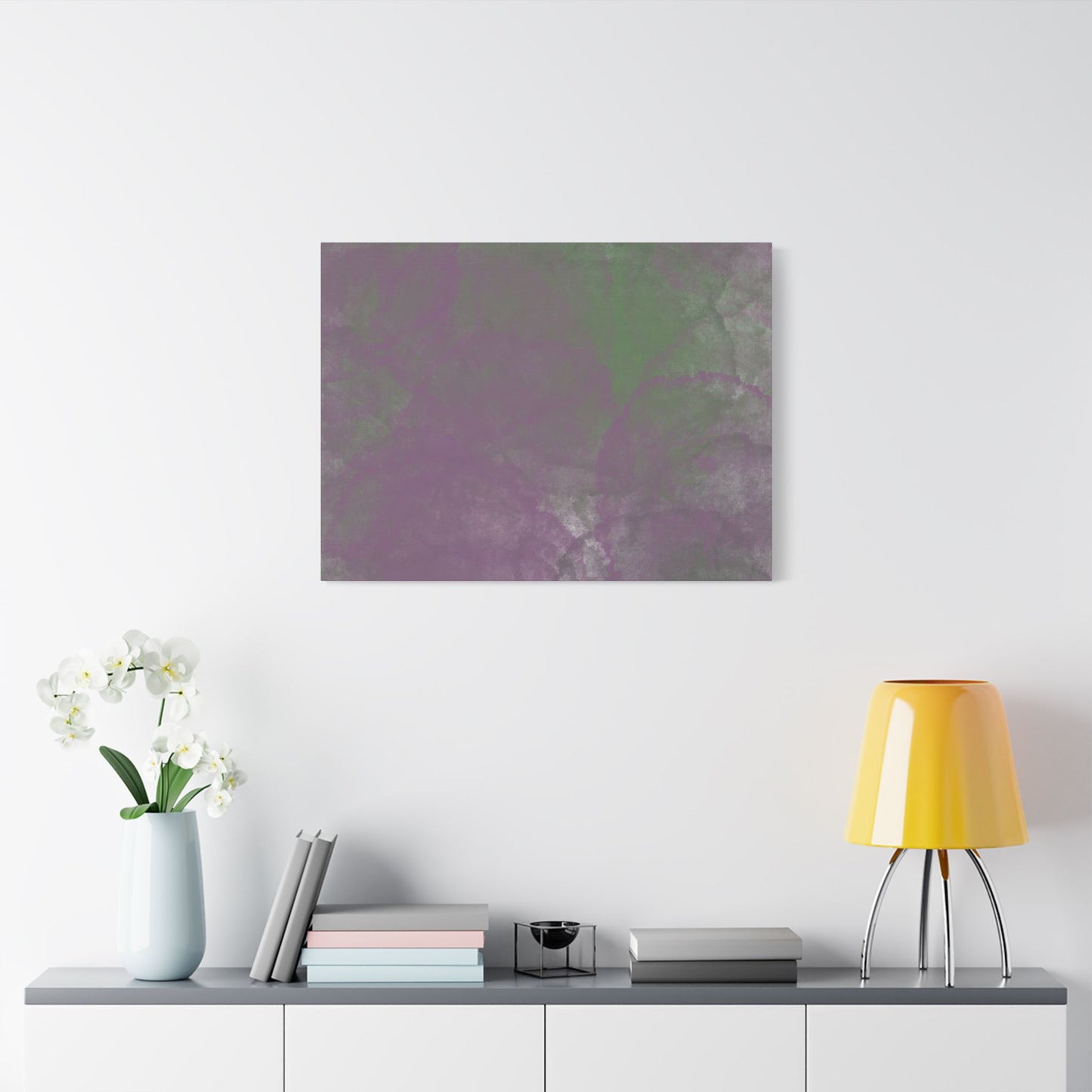 No. 4 Abstract Art - “Purple Circles” - Home Decor Wall Art for Modern living