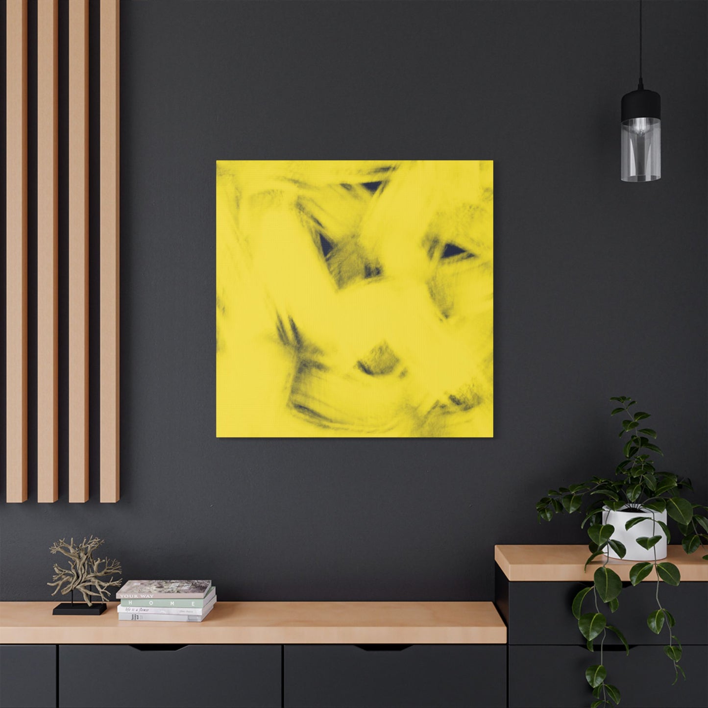 No. 12 Abstract Art "Yellow haze" - Home Decor Wall Art
