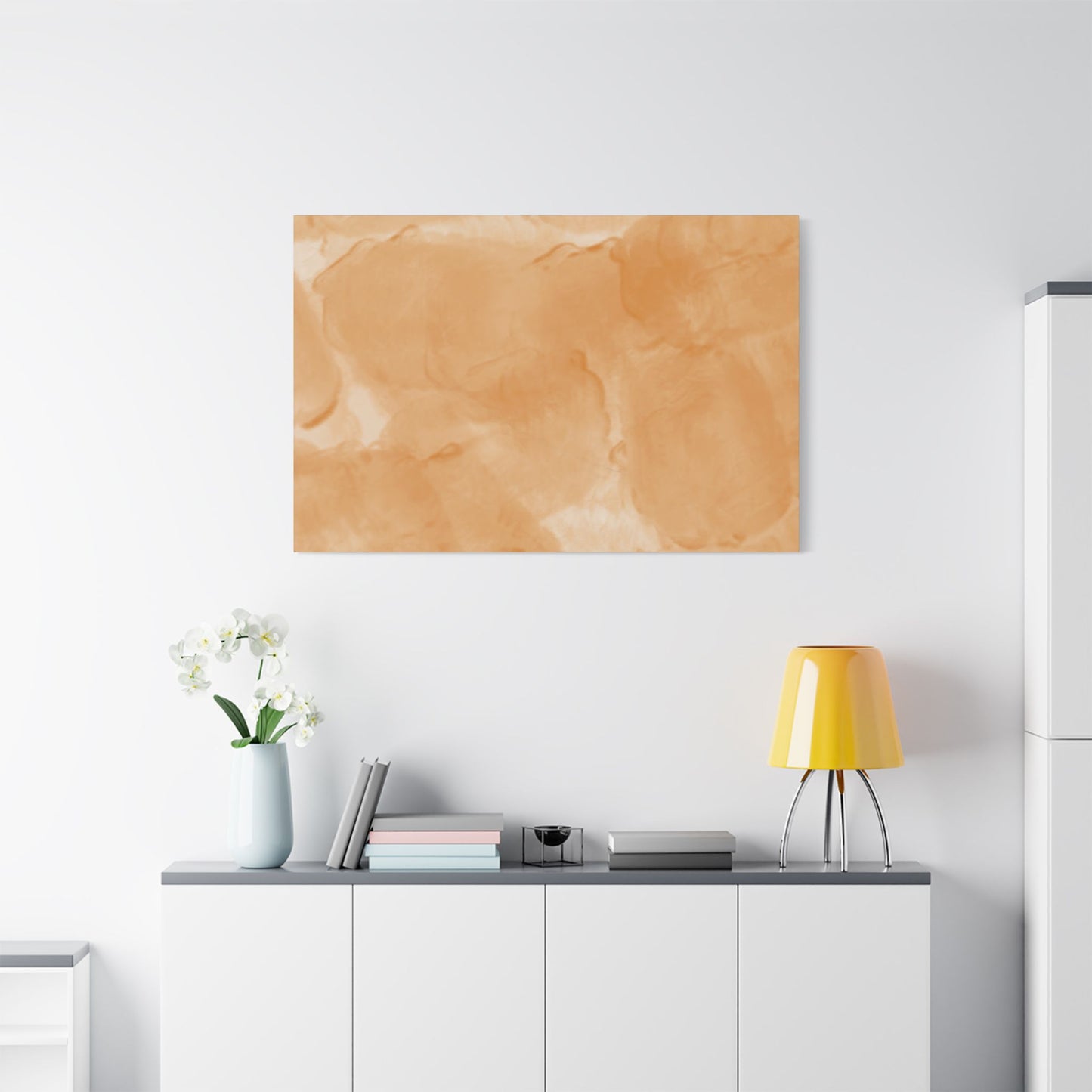 No. 59 Abstract Art "Big peach wigglies" - Home Decor Wall Art