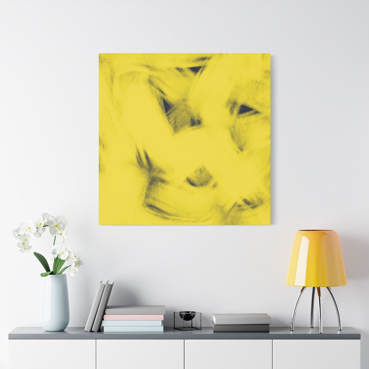 No. 12 Abstract Art  "Yellow haze" - Home Decor Wall Art