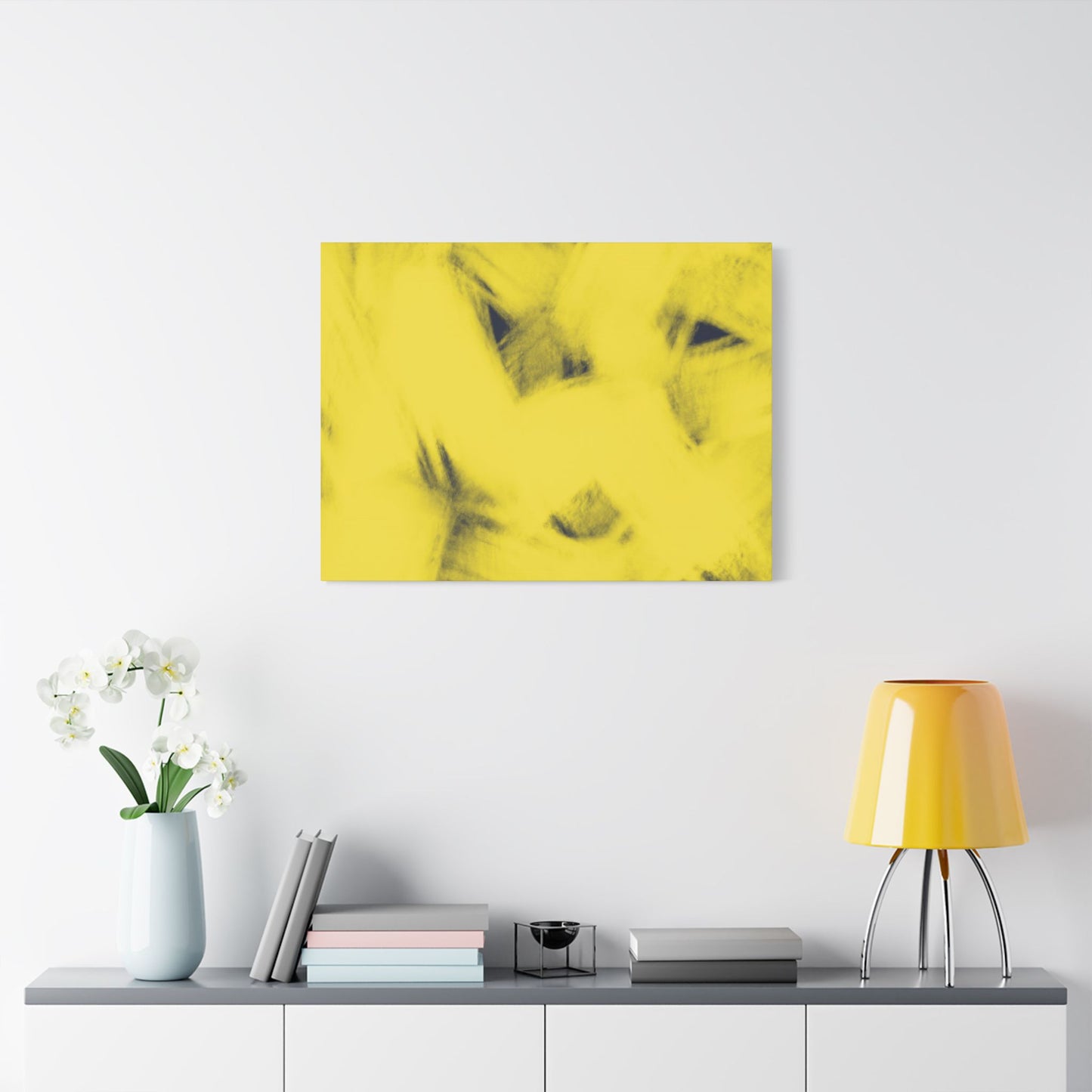 No. 12 Abstract Art  "Yellow haze" - Home Decor Wall Art