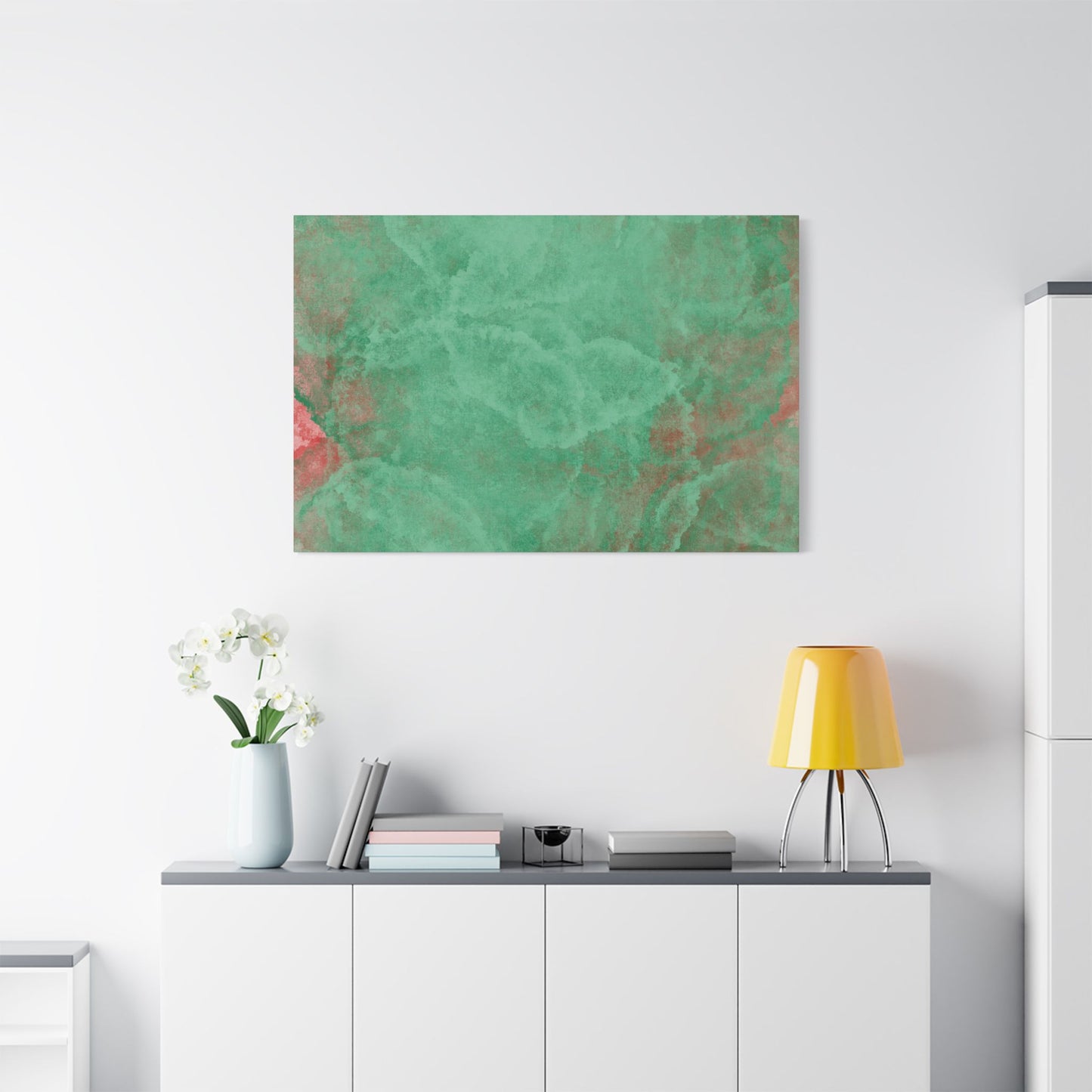 No. 7 Abstract Art "Turquoise circles" - Home Decor Wall Art