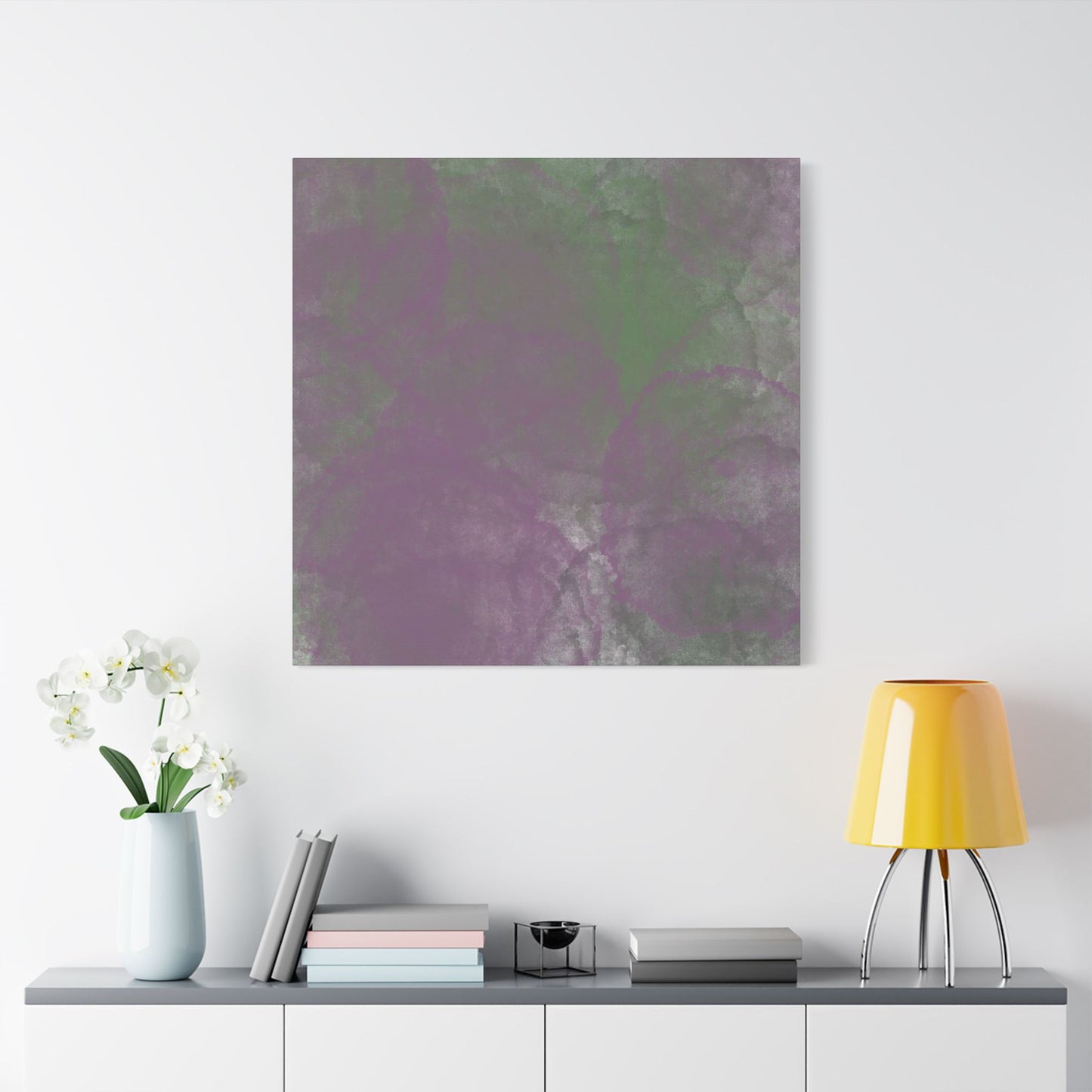 No. 4 Abstract Art - “Purple Circles” - Home Decor Wall Art for Modern living