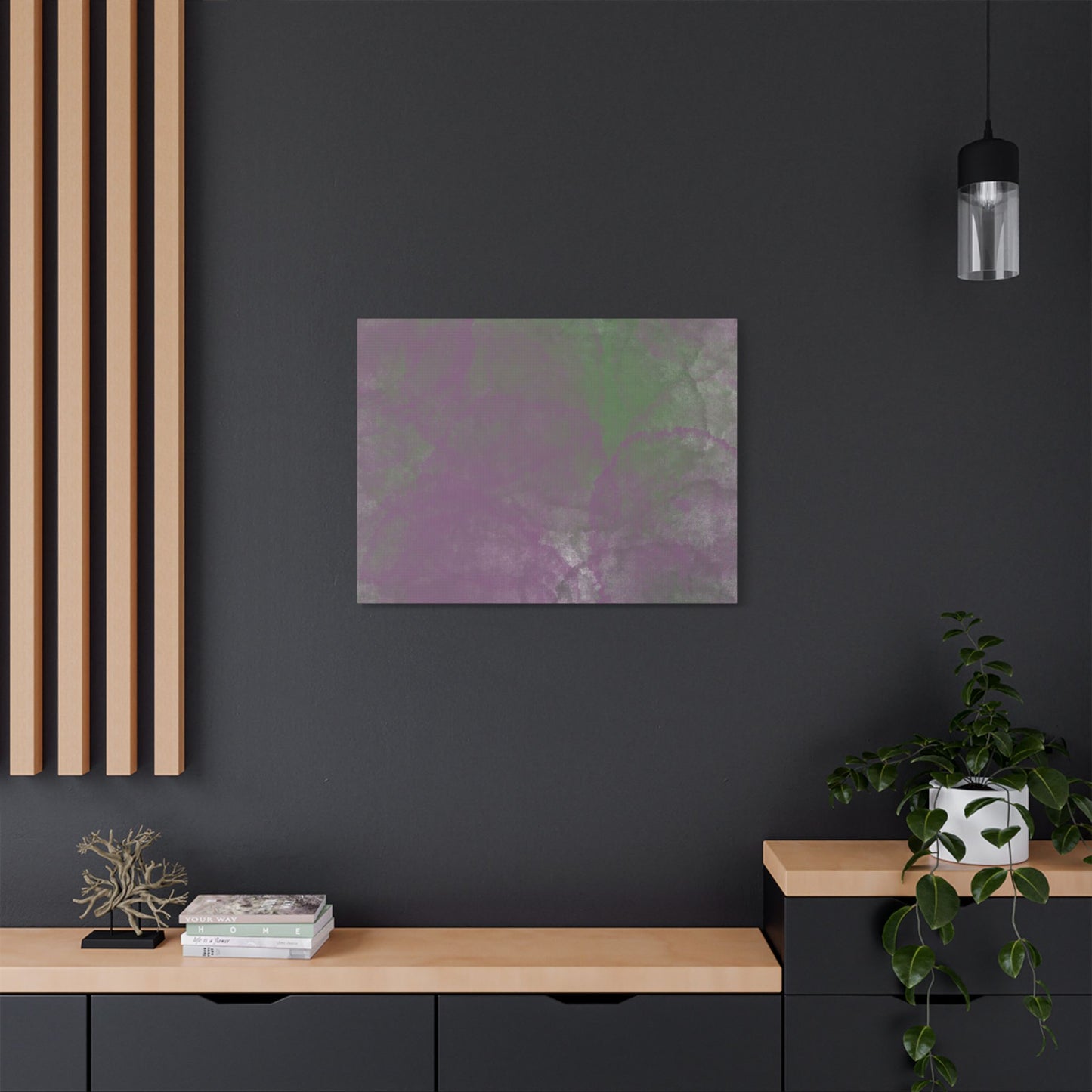 No. 4 Abstract Art - “Purple Circles” - Home Decor Wall Art for Modern living