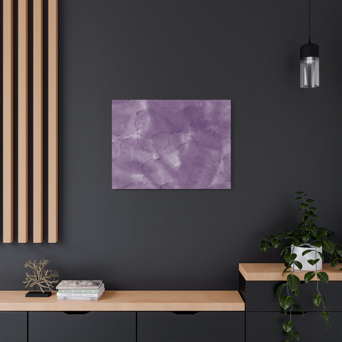 No. 48 Abstract Art "Purple haze" - Home Decor Wall Art