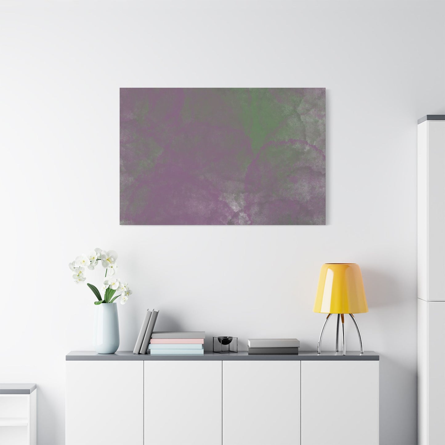 No. 4 Abstract Art - “Purple Circles” - Home Decor Wall Art for Modern living