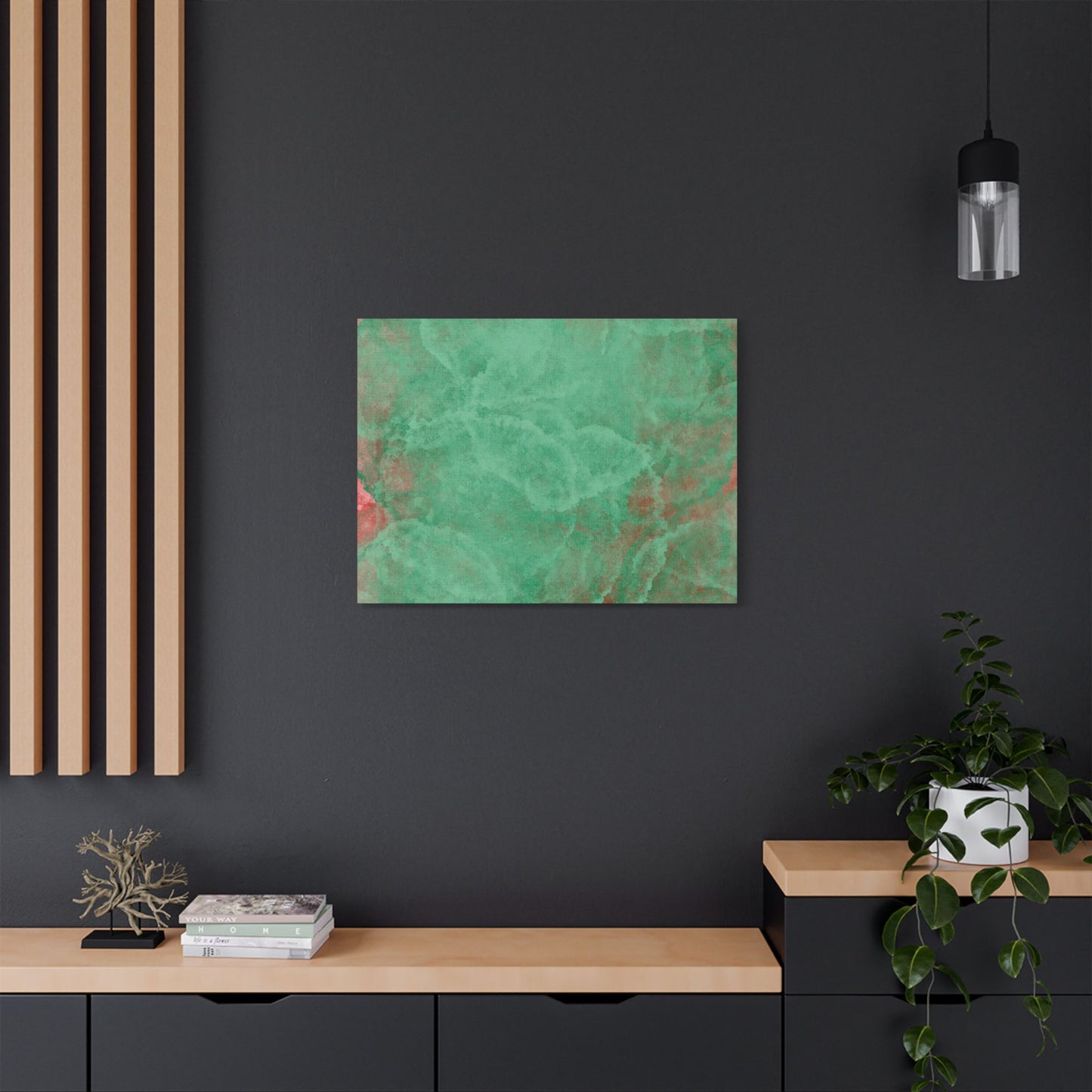 No. 7 Abstract Art "Turquoise circles" - Home Decor Wall Art