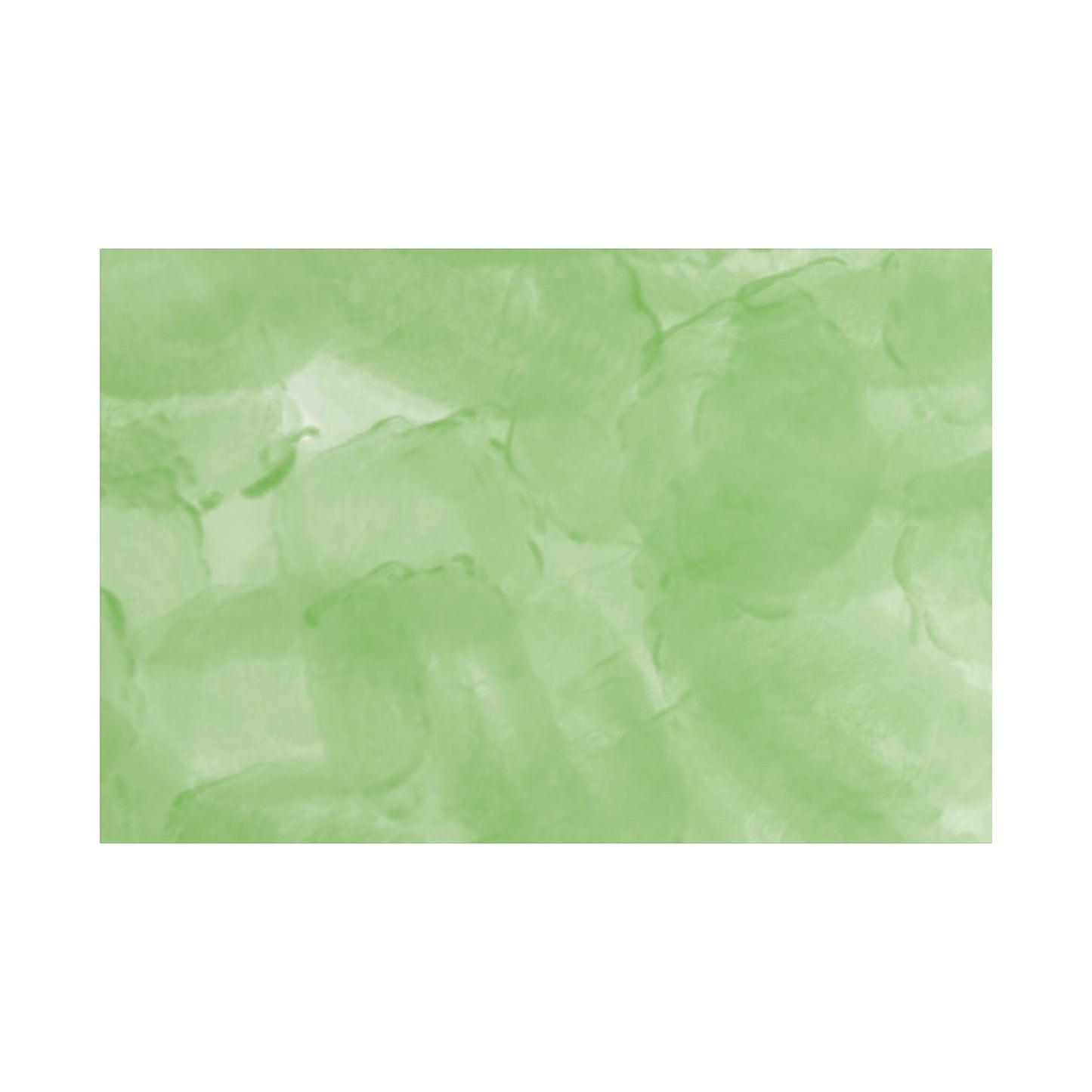 No. 57 Abstract Art "Big light green bubblies" - Home Decor Wall Art