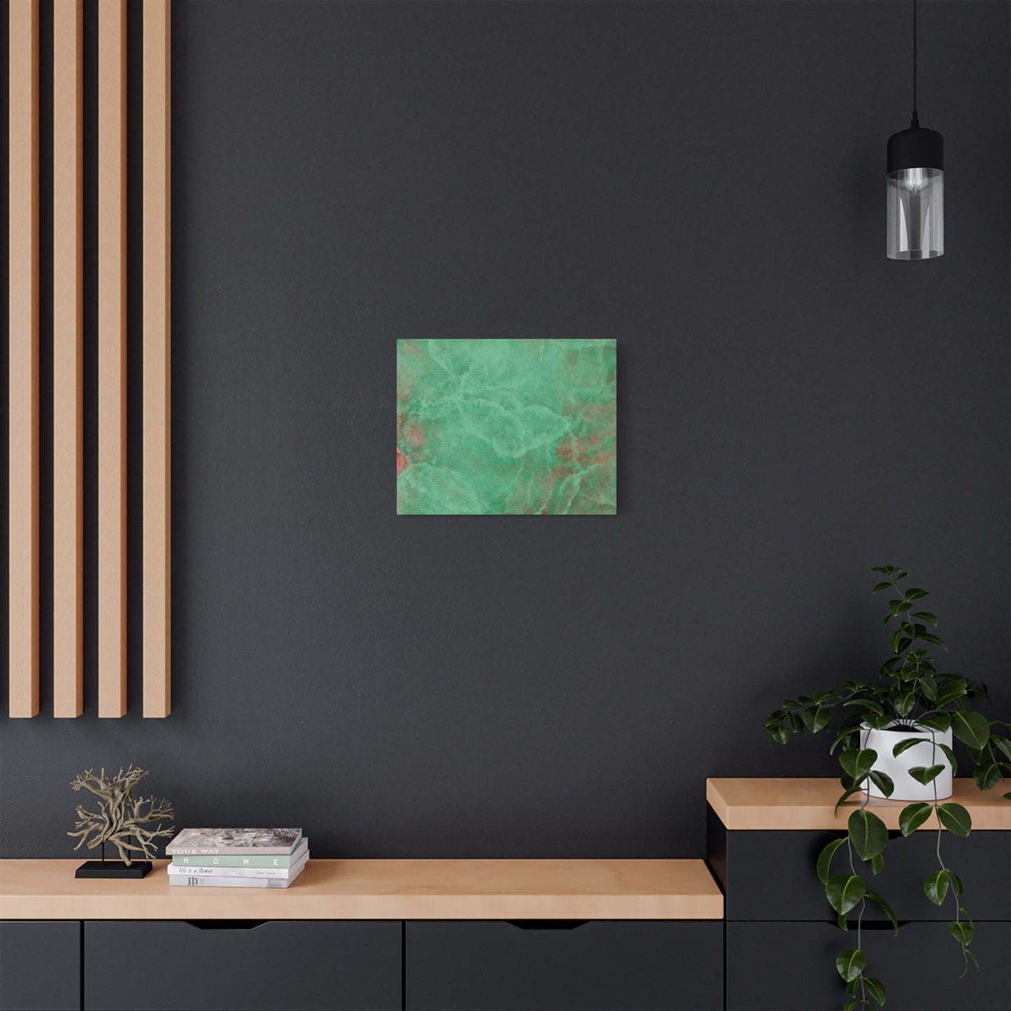 No. 7 Abstract Art "Turquoise circles" - Home Decor Wall Art