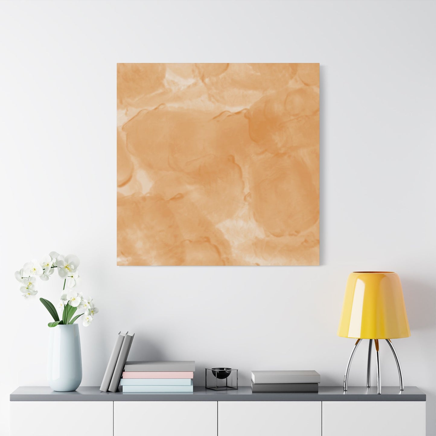No. 59 Abstract Art "Big peach wigglies" - Home Decor Wall Art