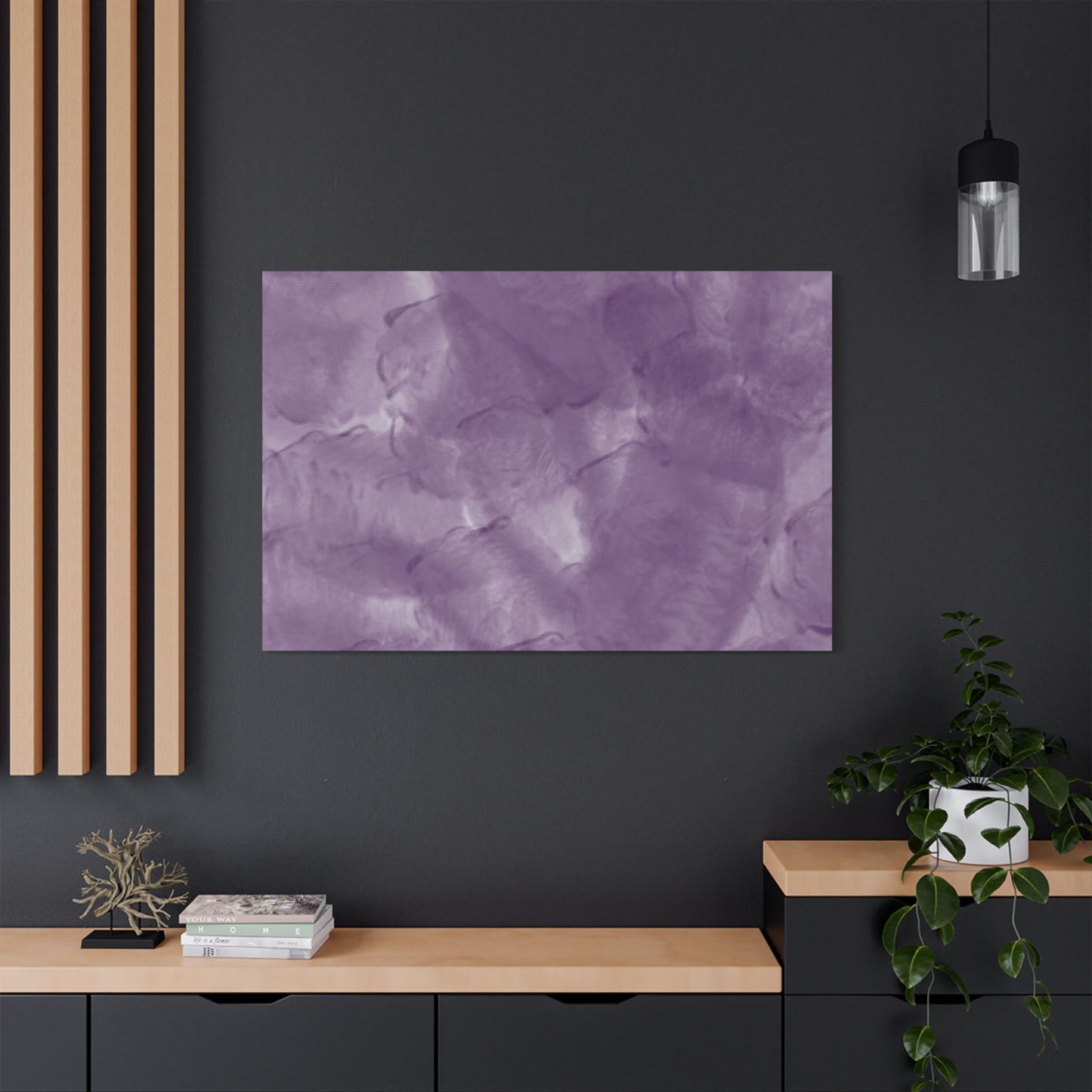 No. 48 Abstract Art "Purple haze" - Home Decor Wall Art