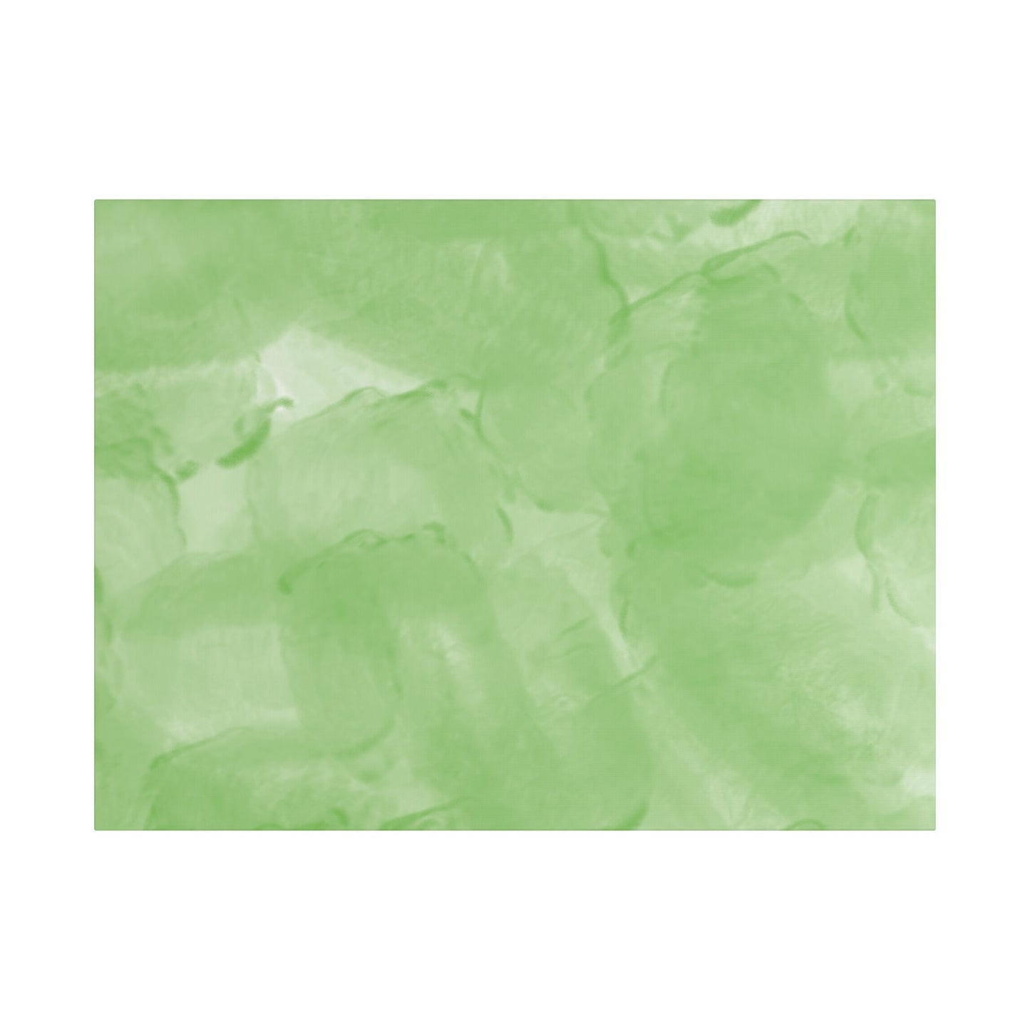 No. 57 Abstract Art "Big light green bubblies" - Home Decor Wall Art