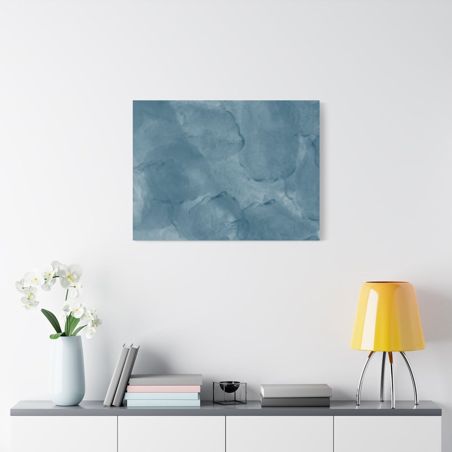 No. 28 Abstract Art "Blue bubblies" - Home Decor Wall Art