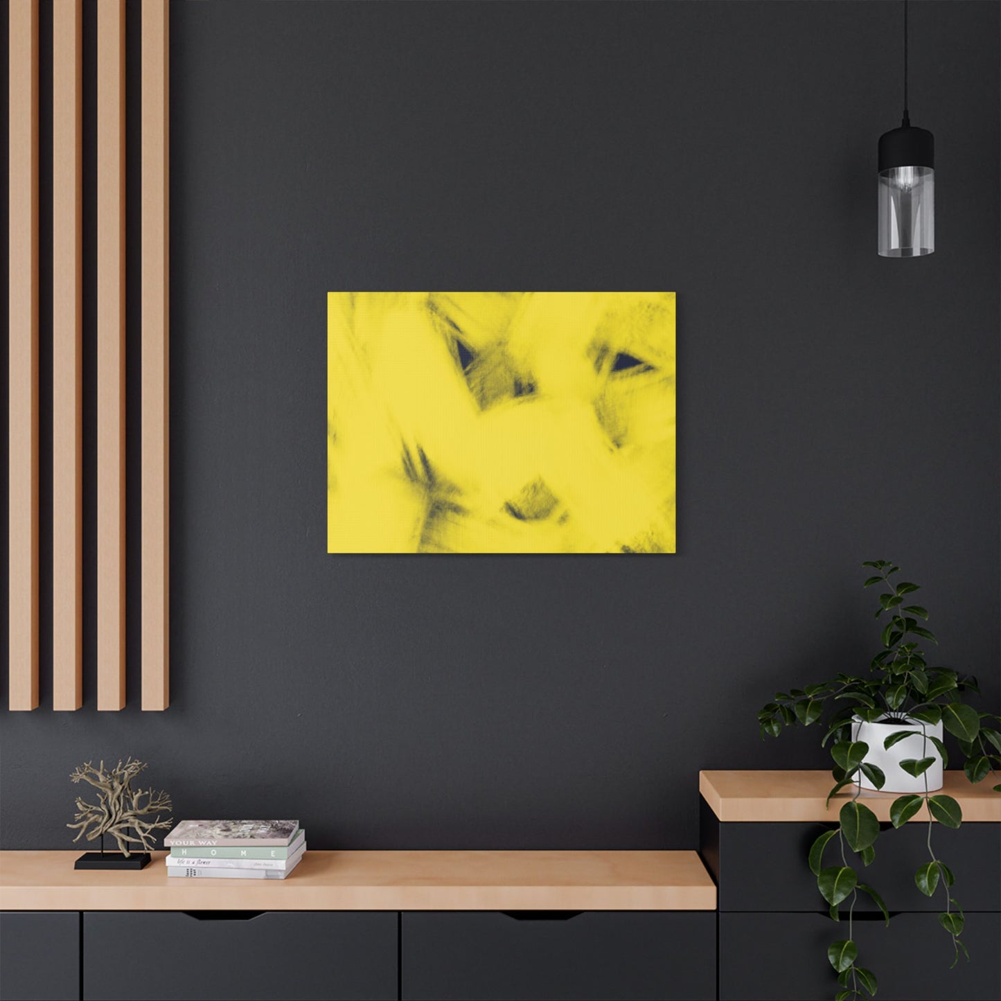 No. 12 Abstract Art  "Yellow haze" - Home Decor Wall Art