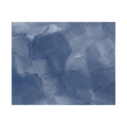 No. 45 Abstract Art "Big blue bubblies" - Home Decor Wall Art
