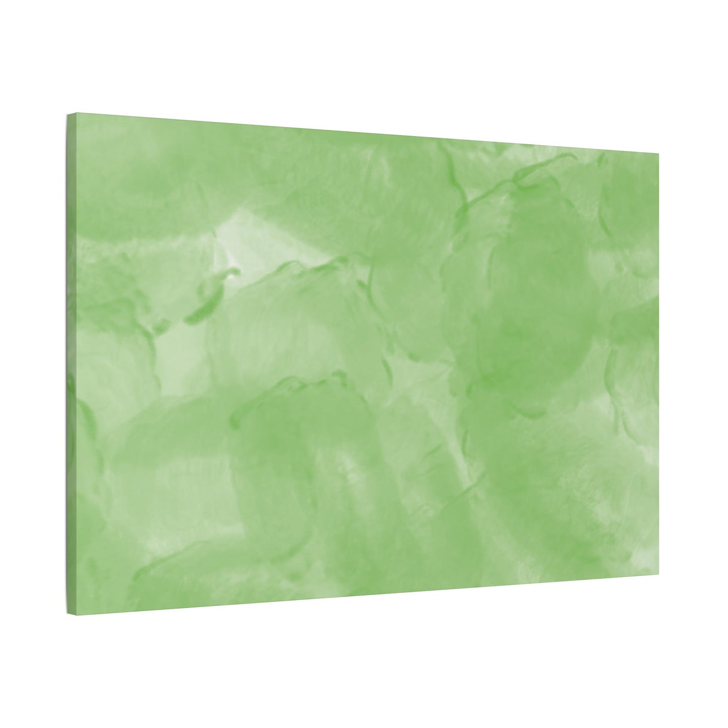 No. 57 Abstract Art "Big light green bubblies" - Home Decor Wall Art